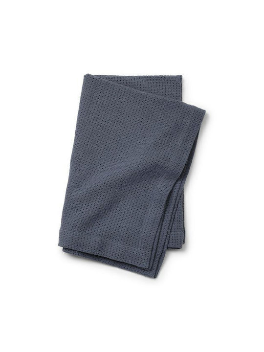 Elodie Details Blanket Nursery Swaddling Blankets Knitted Blue 75x100cm