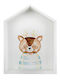 Kids Wall Mount Shelf Beige 35x46x14cm