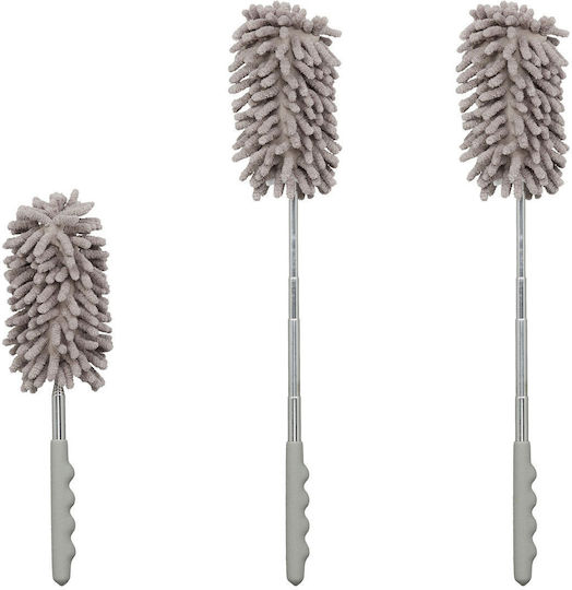 Set 3 Baze Telescopice Relaxdays Dimensiuni 28-77 Cm Gri