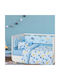 Alouette Lizards Baby Sheets Set Crib Cotton Multicolored 130x170cm 3pcs