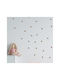 Wall Stickers For Nursery-kids Room Stars Set Of 26pcs. 6x6cm. - Light Grey