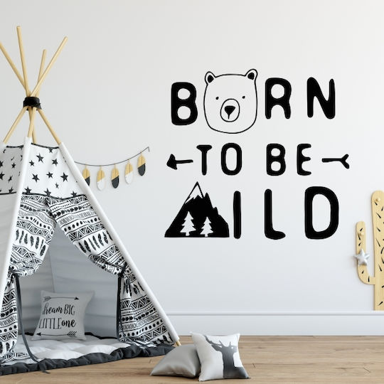 Wall Stickers For Kids Room Born To Be Wild 1 Pc. - Gold