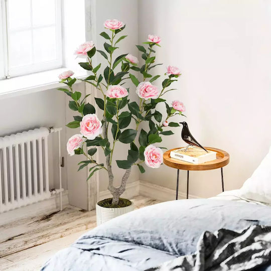 Künstlicher Kamelienbaum 91 cm Blüten Rosa Hz10313pi-1 Costway Künstlicher Kamelienbaum 91 cm Blüten Rosa Hz10313pi-1 Costway