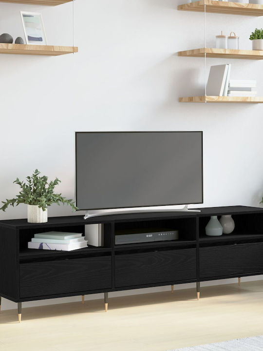 TV-Ständer Schwarze Eiche M150xT30xH44.5cm