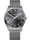 Bering Time Men's 40mm Battery-Powered Watch with Grey Stainless Steel Bracelet