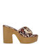 Mules με Ψηλό Τακούνι Leopard