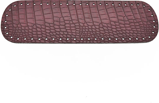 Πάτος Elegant Οβάλ 31χ10εκ Croco Μπορντώ