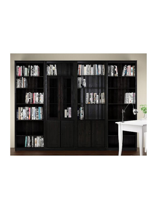 Bibliotecă Saltoro 112 Maro Închis 296x34x223cm