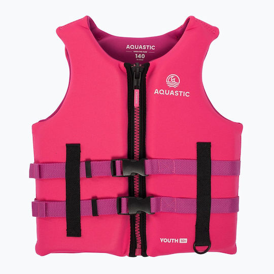 Aquastic Jugend 50N Neopren Kinder-Schwimmweste Pink Größe 152cm