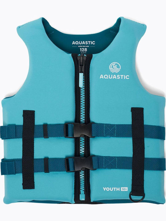 Vestă de salvare pentru copii Aquastic Youth 50n Neopren Albastră Mărime 176cm