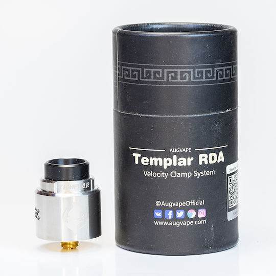 Augvape Templar Ατμοποιητής Ηλεκτρονικού Τσιγάρου RDA Ασημί