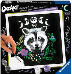 Ravensburger Creart Paint By Numbers Adults Pixie Cold Raccoon Edition