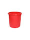 Coș de gunoi din plastic pentru birou 18 litri - Roșu 31x31cm