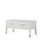 Ecke Schreibtisch Belromu 105 Holz White mit Metallbeinen 52x106x51cm