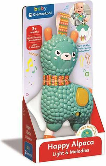Baby Clementoni Jucărie Suspendată Pătuț și Pentru Cărucior Happy Alpaca pentru 3+ Luni