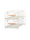 Estia Allure Kitchen Organizer Racks Metallic in Beige Colour 36.5x20.7x25cm