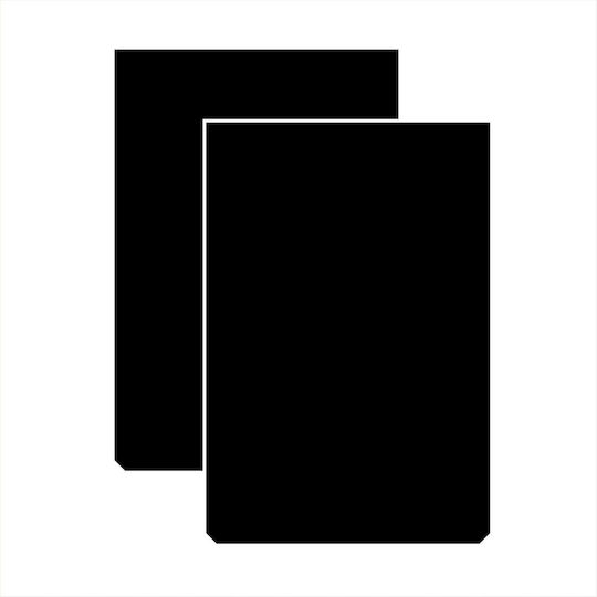 Set 2 Rubber Mud Flaps Van 34 X 23cm