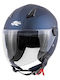 Kappa Moto KV28S Solid Color Blue Κράνος Μηχανής Jet ECE 22.06