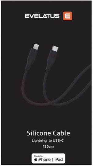 Apple Evelatus Silicone USB-C to Lightning Cable 1.2m Mfi10cl Gray