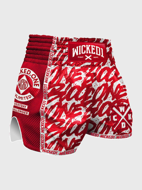 Wicked1 Shorts Kick/Thai-Boxen Rot
