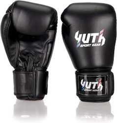Yuth Yuth Signature Line Boxhandschuhe Leder für Kampf Schwarz