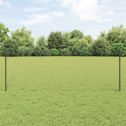 Garduri Vidaxl 5 buc U-channel Gri 80cm Metal G...