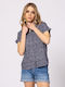 Women's Short Sleeve Shirt Navy