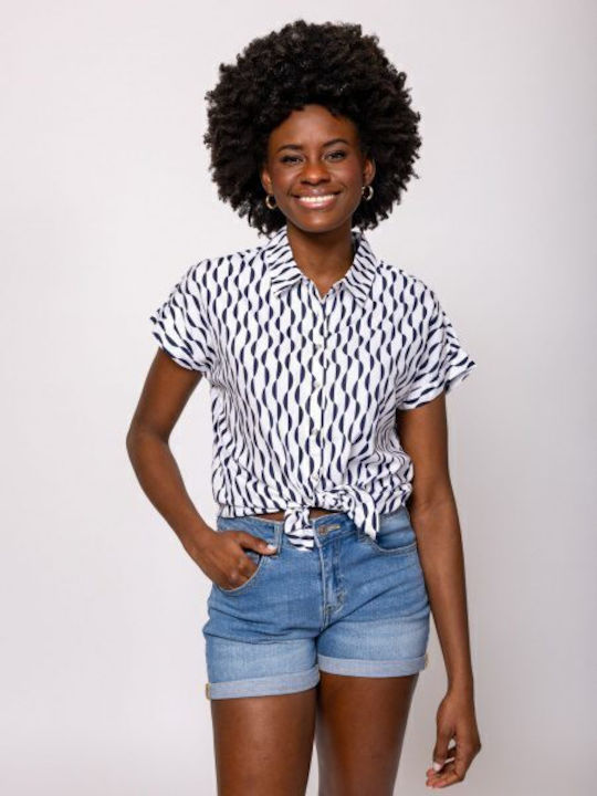 Heavy Tools Women's Short Sleeve Shirt White