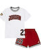 Kids' Set with Shorts Summer 2pcs Red