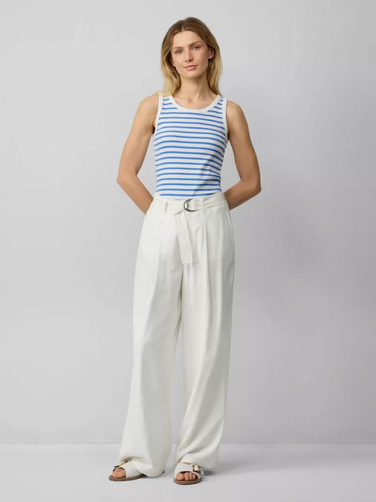 Women's Fabric Trousers White