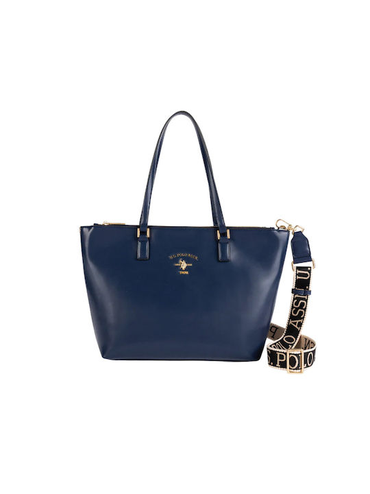 Women's Shopper Shoulder Bag Navy Blue