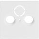 1743-84 TV-R/SAT-3 Davos Faceplate White