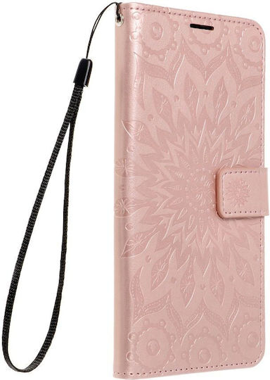 Husă tip carte Forcell Mezzo pentru iPhone 7 8 SE 2020 Mandala Rose Gold*