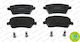 Brake Pads Front Suzuki Swift III-Nissan Micra IV K13 Splash-S 410608481R-P166
