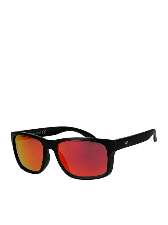 4F Herren Sonnenbrille mit Blau Gestell und Blau Spiegel Linse 4FWSS25ASUNU067-31S
