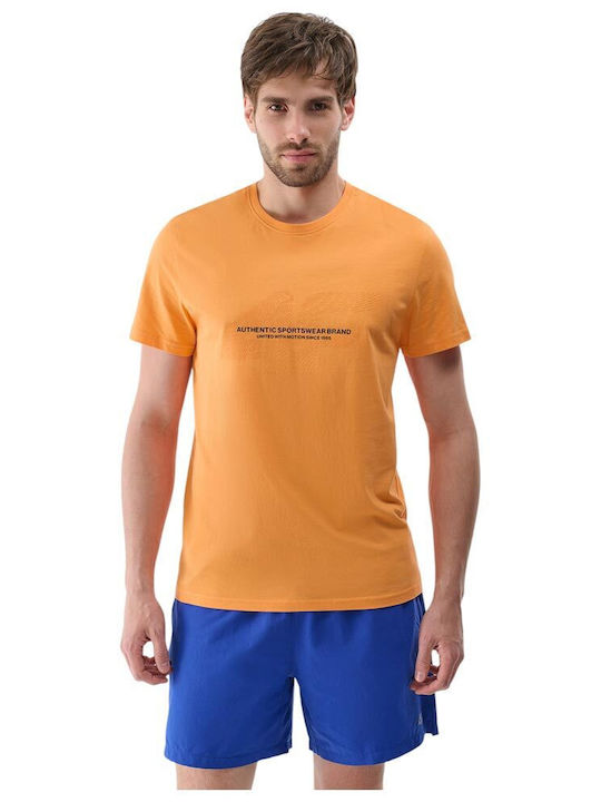 4F Bluza Tricou Cu Mânecă Scurtă Portocalie