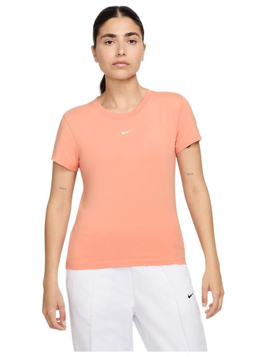 Nike Sportswear Γυναικείο T-shirt Πορτοκαλί