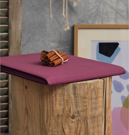 Cokitex Sheet Super-Double with Elastic 160x200+32cm. Melody Plum