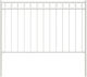 vidaXL Metal Fence Railings in White Color 1.0x...