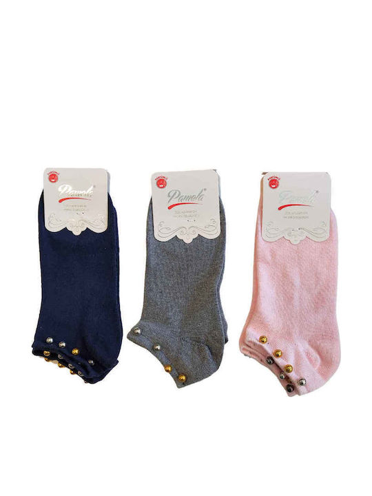 Pamela Γυναικείες Κάλτσες Multicolor 3Pack