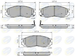 Комплект предни спирачни дискове Mitsubishi Cbp3269-421 Комплект предни спирачни дискове Mitsubishi Cbp3269-421