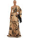 Summer Maxi Dress for Wedding / Baptism Gold