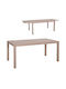 Маса Алуминиево Разтегателена Krum CAPPUCCINO 160x90x73бр