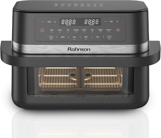 Rohnson Air Fryer with Double Detachable Bucket 11.5lt Gray R-2881