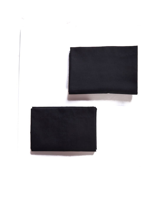 Comfort Σετ Μαξιλαροθήκες Μαύρο 50x70εκ.