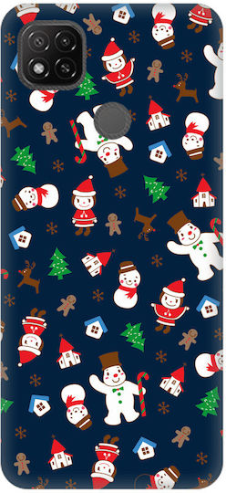 Silikonhülle Weihnachtsedition Xiaomi Redmi 9c Stil 9 Blau