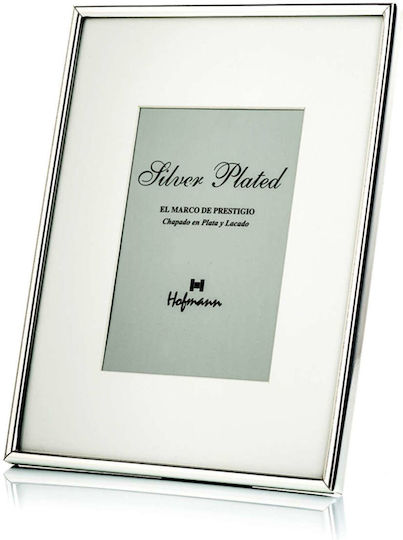 Versilberter Rahmen 18x23cm Elfenbein Passepartout Hofman Foto 11,5x16,5cm 469-p
