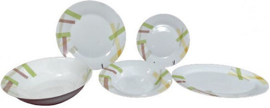 Galifas White Porcelain Dinnerware Set 20pcs