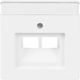 Abb Priză de telefon fără cadru Single în culoarea Alb 1063253