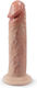 Glass Dildo With Suction Cup Flesh 19cm